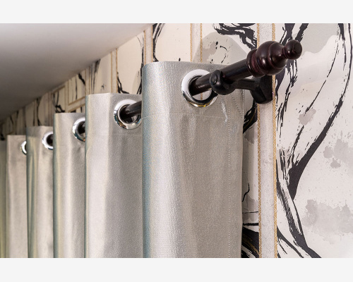 Deluxe Blackout Curtain Silver